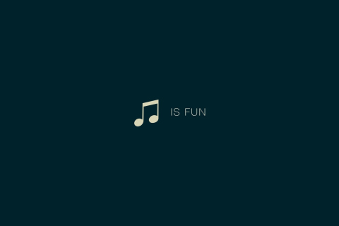 Fondo de pantalla Music Is Fun 480x320