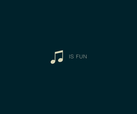 Das Music Is Fun Wallpaper 480x400