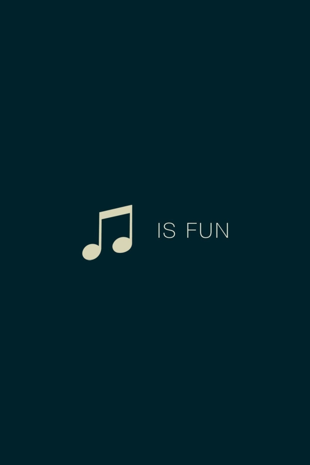 Das Music Is Fun Wallpaper 640x960