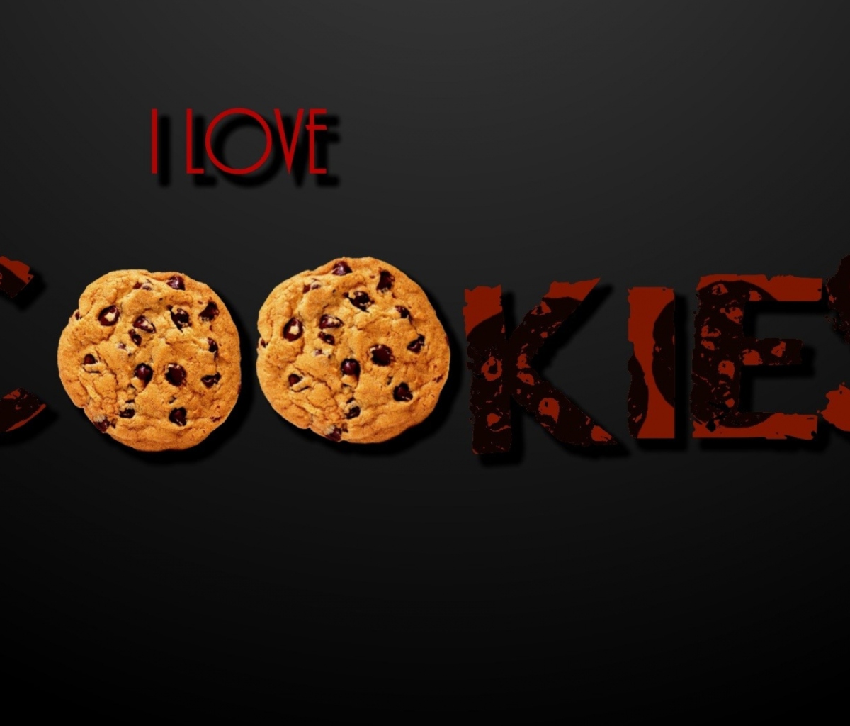 Das I Love Cookies Wallpaper 1200x1024