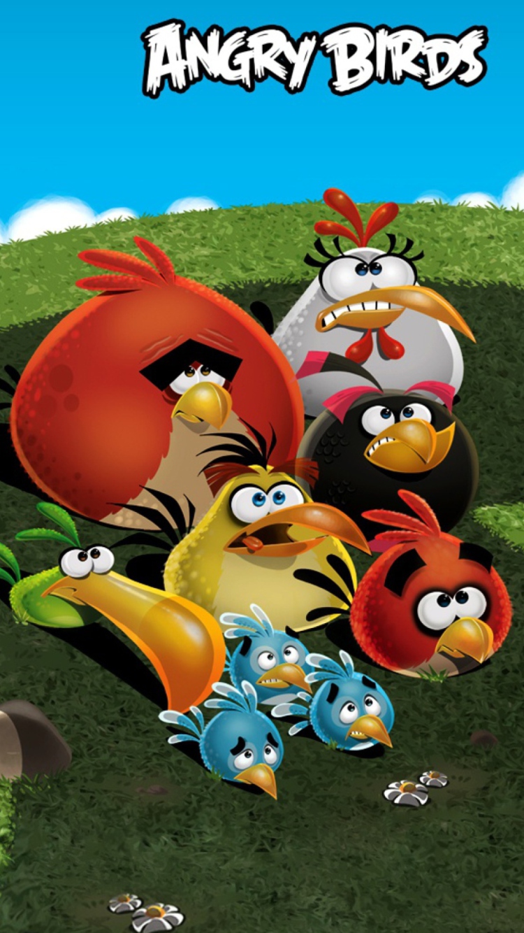Das Angry Birds Wallpaper 750x1334
