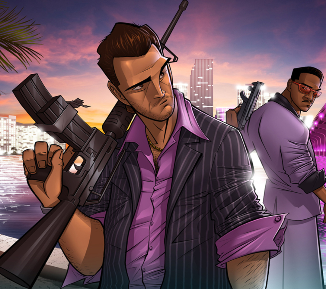 Обои Tommy Vercetti in Grand Theft Auto Vice City 1080x960