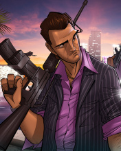 Sfondi Tommy Vercetti in Grand Theft Auto Vice City 176x220