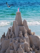 Sandcastles On Beach screenshot #1 132x176
