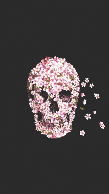 Sfondi Flower Skull 360x640