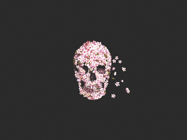 Screenshot №1 pro téma Flower Skull 640x480