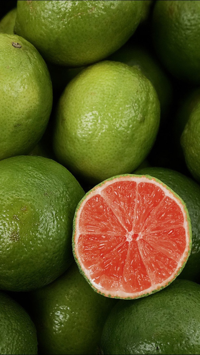 Green Lemons wallpaper 640x1136