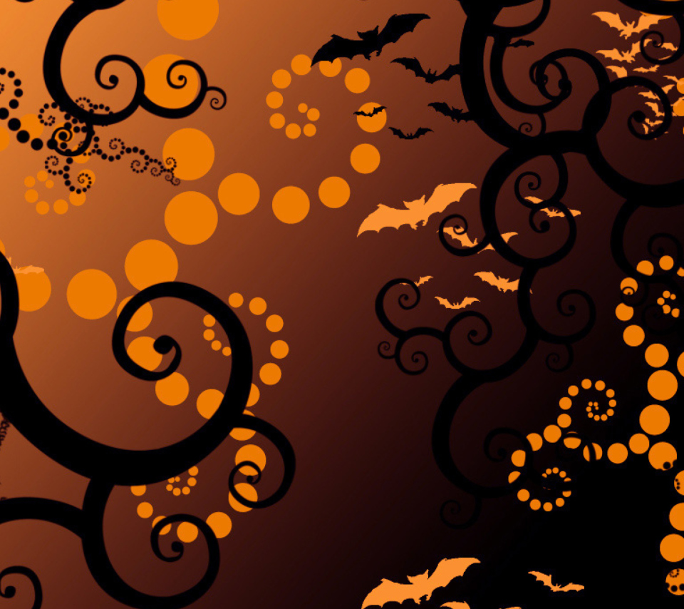 Das Halloween Abstract Wallpaper 960x854
