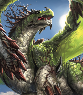 Fantasy Dragon - Obrázkek zdarma pro 132x176