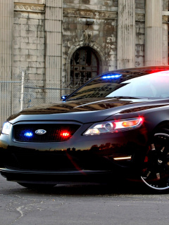 Screenshot №1 pro téma Ford Taurus Police Car 240x320