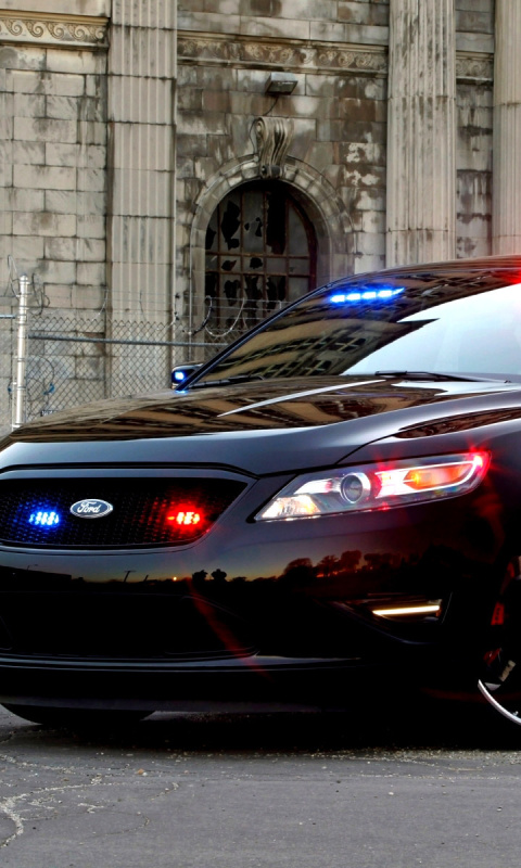 Screenshot №1 pro téma Ford Taurus Police Car 480x800