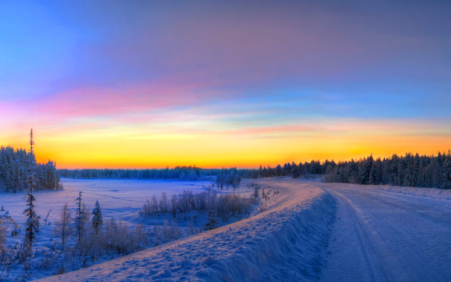 Screenshot №1 pro téma Siberian winter landscape 1440x900