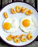 I Love Eggs wallpaper 128x160