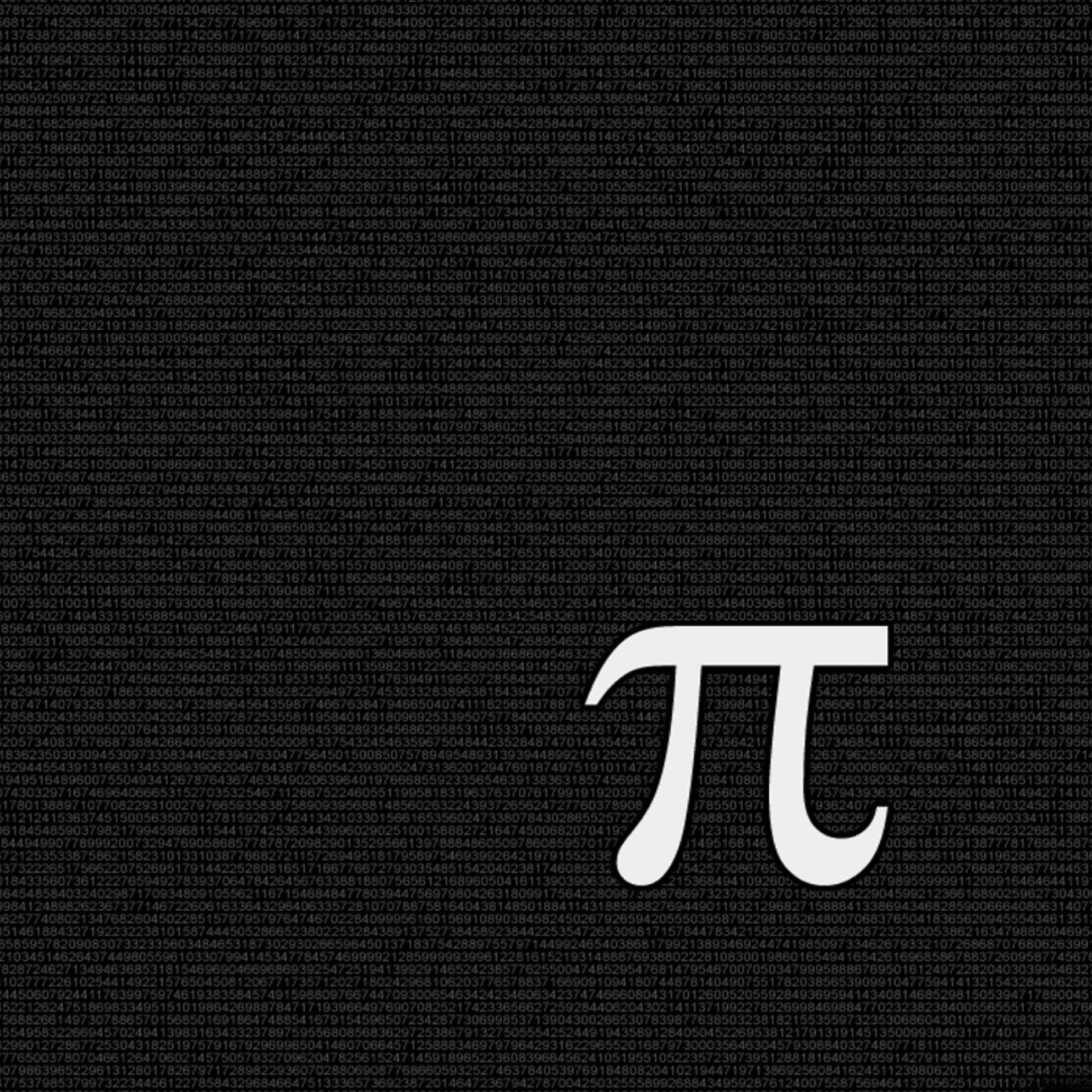Screenshot №1 pro téma Mathematical constant Pi 2048x2048