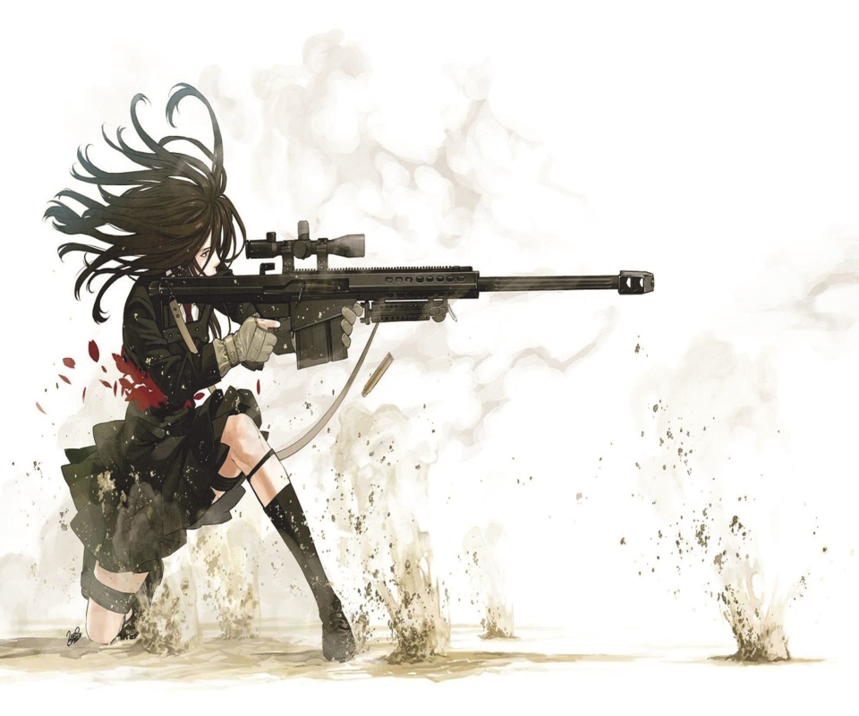 Das Rifle Anime Sniper Wallpaper 960x800