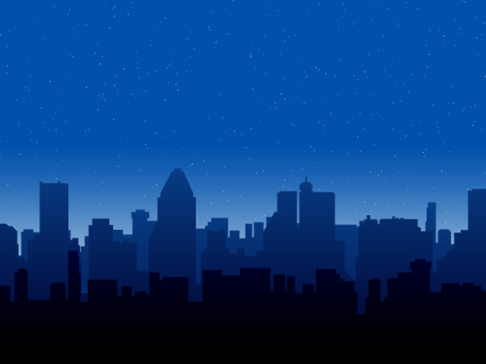 Screenshot №1 pro téma City Silhouettes 1600x1200