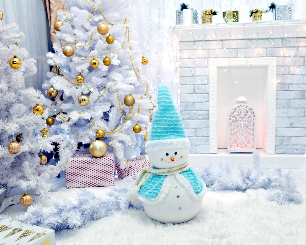 Christmas Tree and Snowman screenshot #1 1280x1024