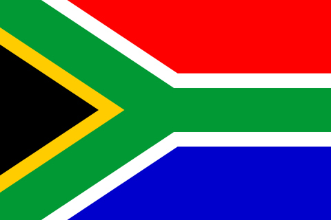 Fondo de pantalla South Africa Flag 480x320