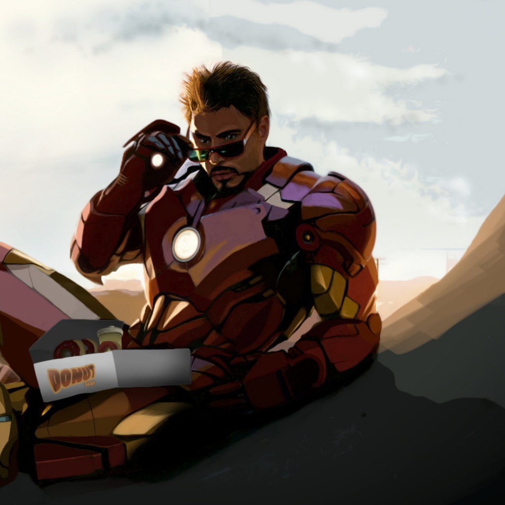 Обои Tony Stark Iron Man 1024x1024