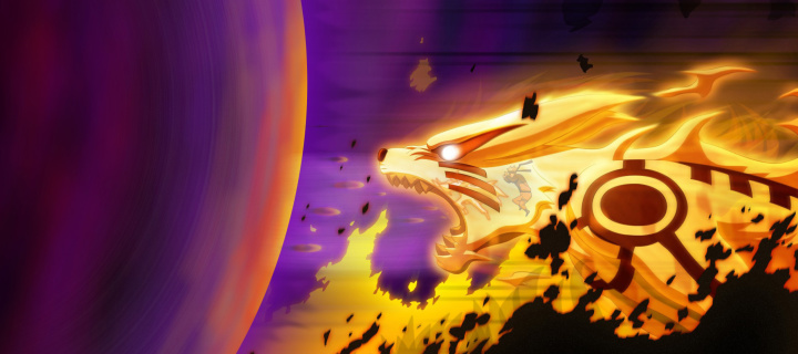 Fondo de pantalla Kyuubi from Naruto 720x320