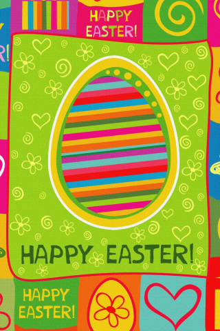 Fondo de pantalla Happy Easter Background 320x480