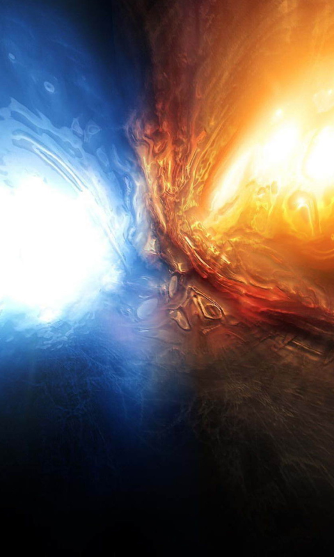 Glacial Inferno wallpaper 480x800