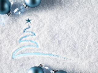 Snowy Christmas Tree screenshot #1 320x240