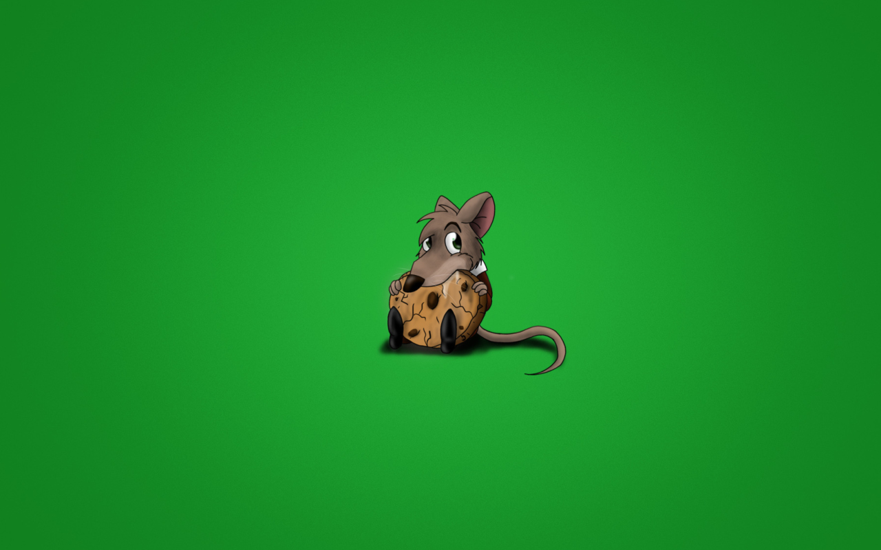 Little Mouse With Cookie wallpaper 1280x800
