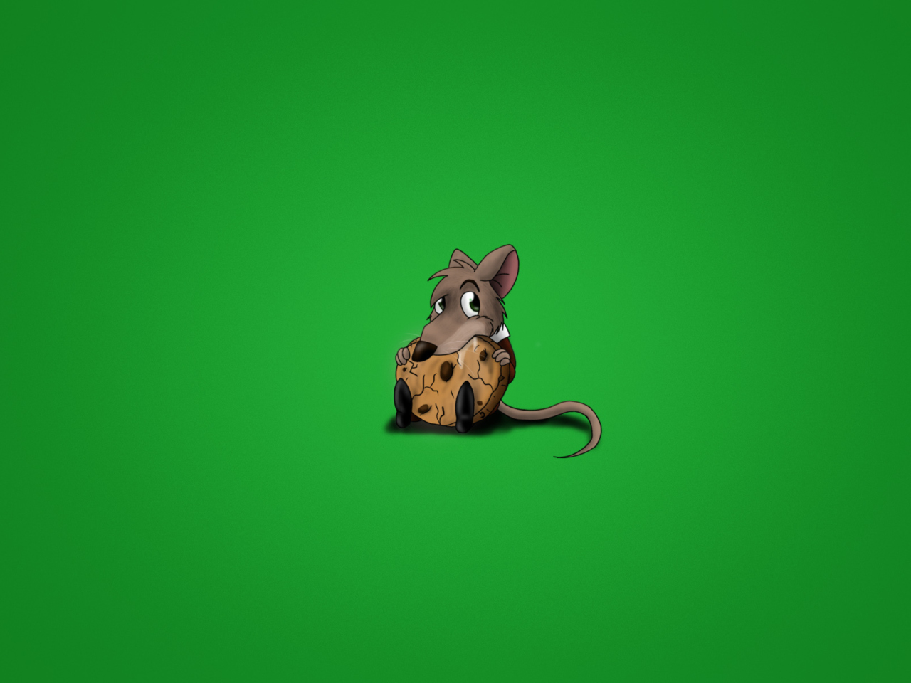 Das Little Mouse With Cookie Wallpaper 1280x960