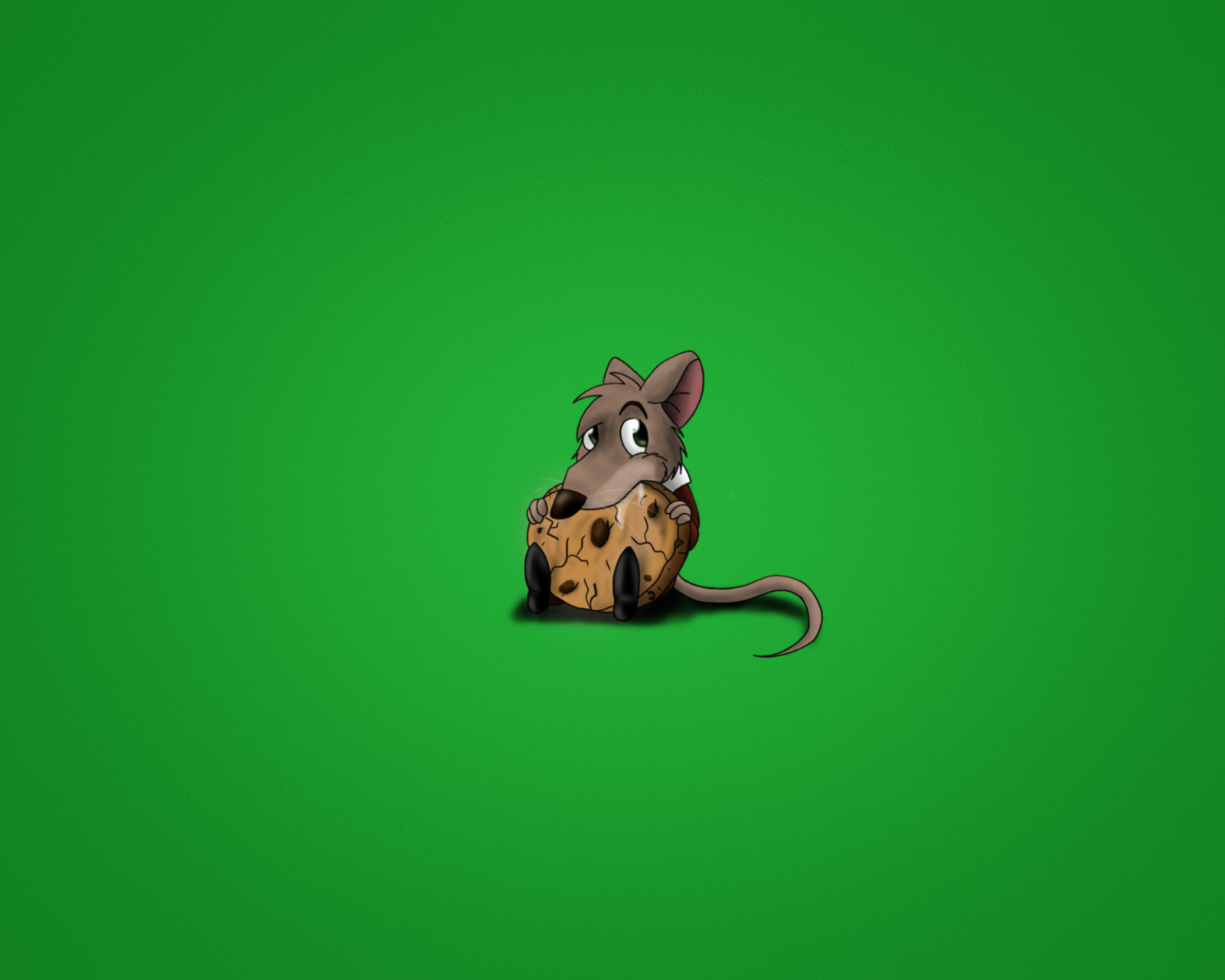 Das Little Mouse With Cookie Wallpaper 1600x1280