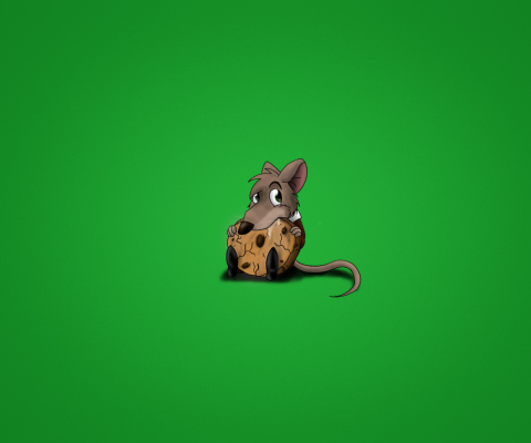 Fondo de pantalla Little Mouse With Cookie 480x400