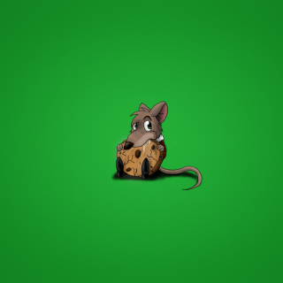Kostenloses Little Mouse With Cookie Wallpaper für iPad mini