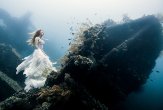 Underwater Princess - Obrázkek zdarma pro Motorola DROID 3