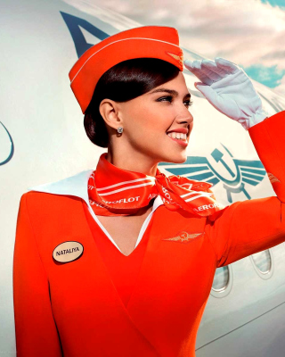 Aeroflot Air Hostess - Obrázkek zdarma pro iPhone 5C