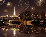 Fireworks In Berlin wallpaper 176x144