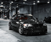 Обои BMW 135i Black Kit Tuning 176x144