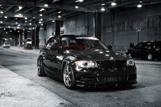 BMW 135i Black Kit Tuning - Obrázkek zdarma pro Fullscreen Desktop 800x600