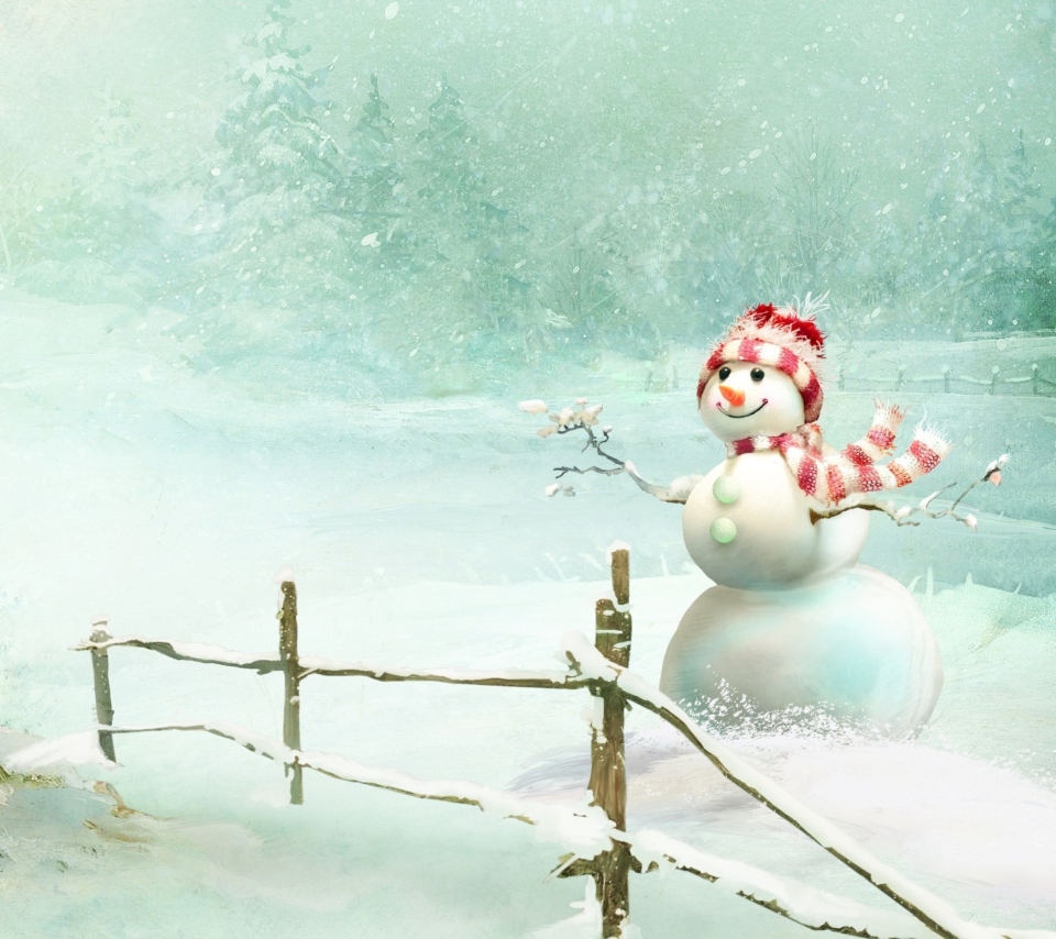 Screenshot №1 pro téma Happy Snowman 960x854