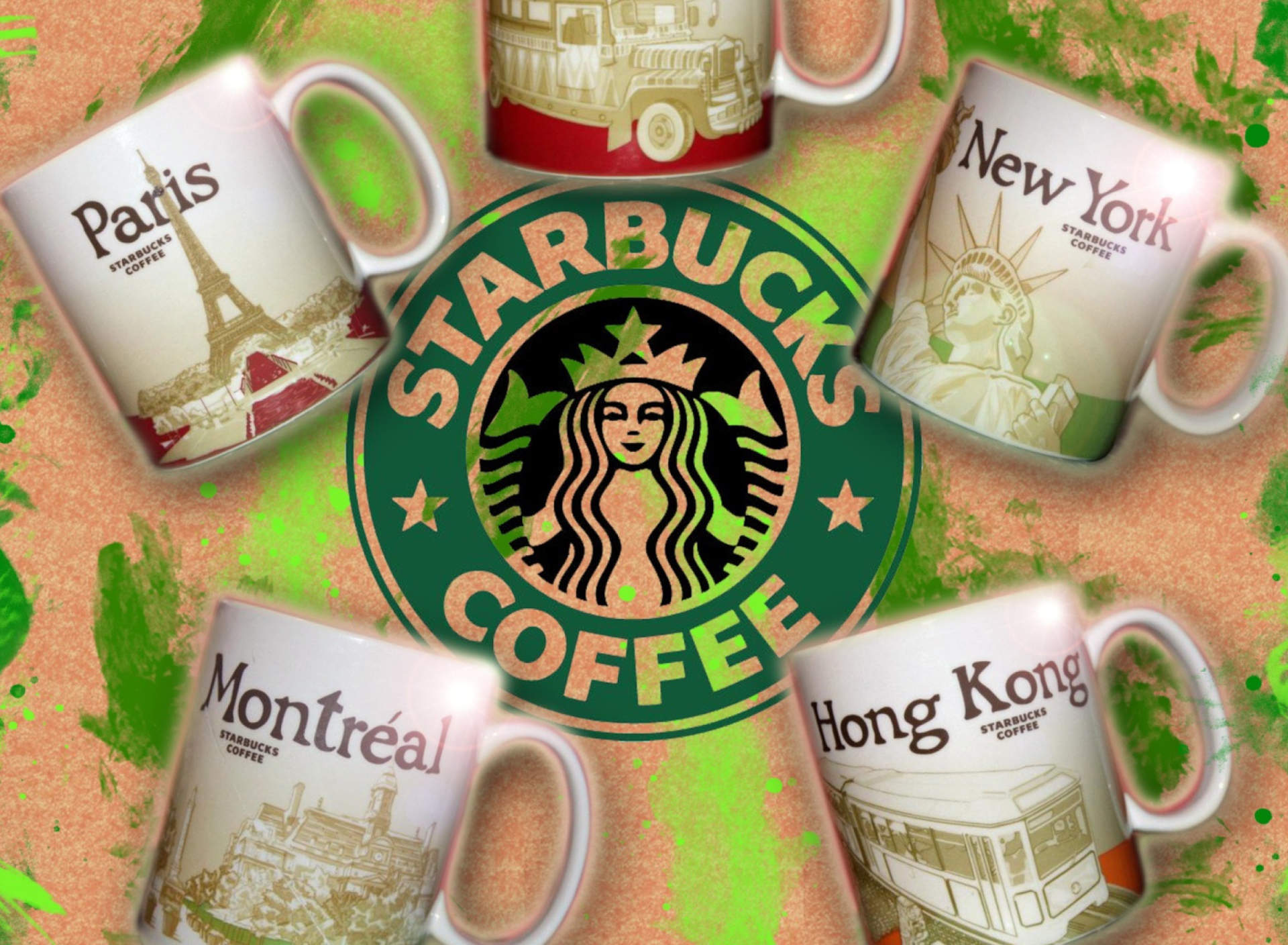 Starbucks Coffee Cup wallpaper 1920x1408