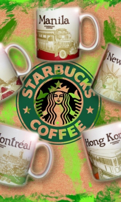 Das Starbucks Coffee Cup Wallpaper 240x400