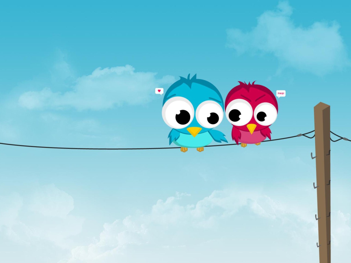 Screenshot №1 pro téma Bird Love 1152x864