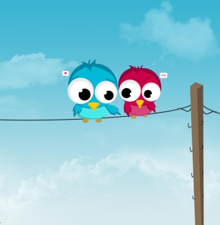 Bird Love - Obrázkek zdarma pro iPad
