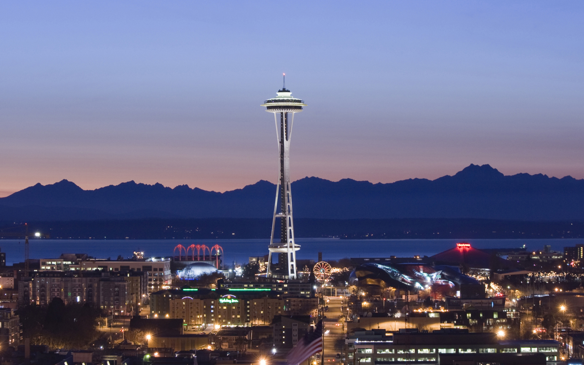Screenshot №1 pro téma Space Needle and Seattle Center 1920x1200