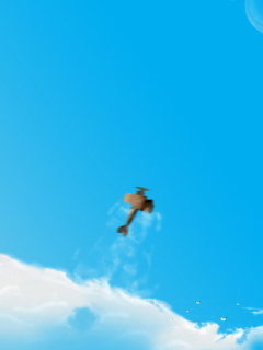 Airplane In Sky screenshot #1 240x320