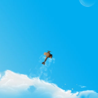 Airplane In Sky - Obrázkek zdarma pro iPad 2