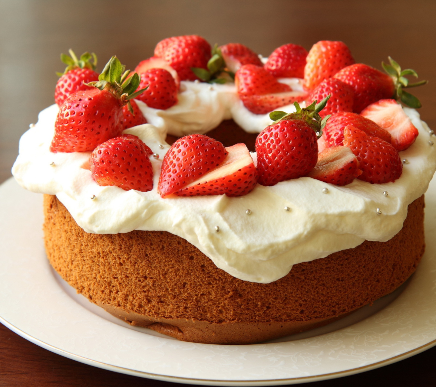 Screenshot №1 pro téma Strawberry Cake 1440x1280