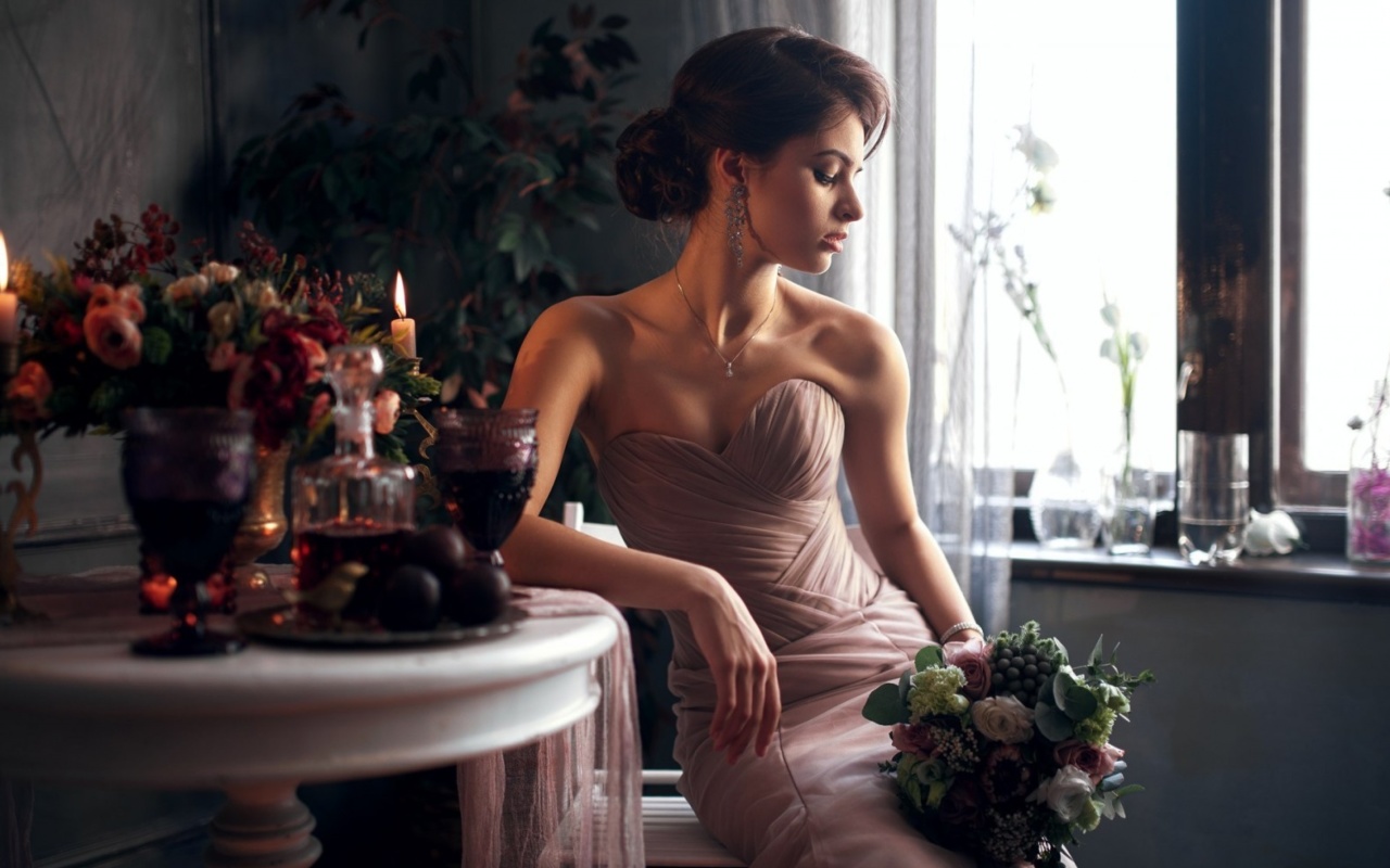 Обои Model before Wedding 1280x800