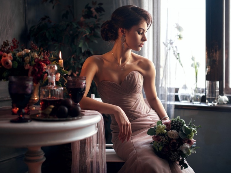 Обои Model before Wedding 800x600