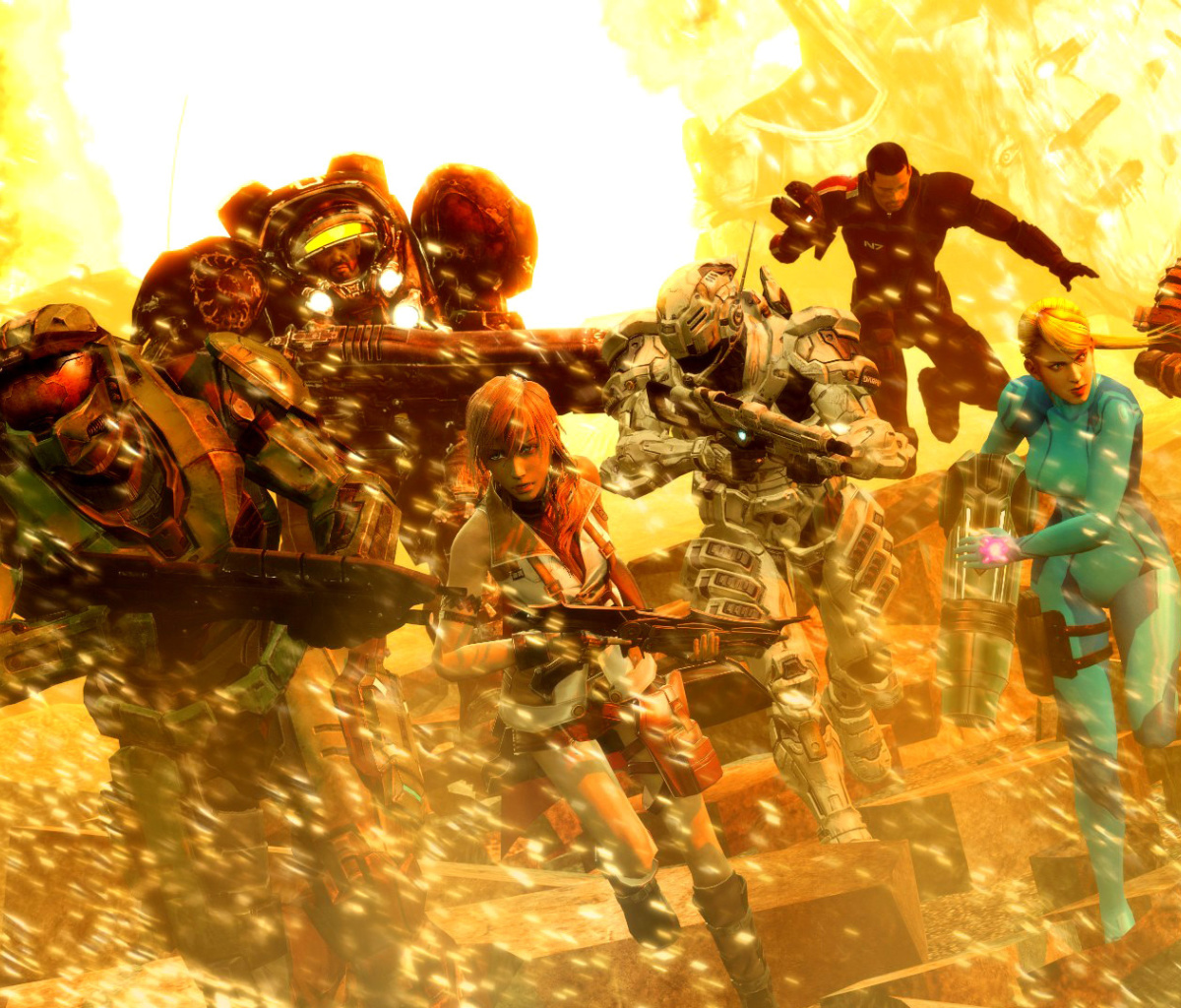 Screenshot №1 pro téma Mass effect, Shepard, Halo, Final fantasy 13, Dead space Characters 1200x1024