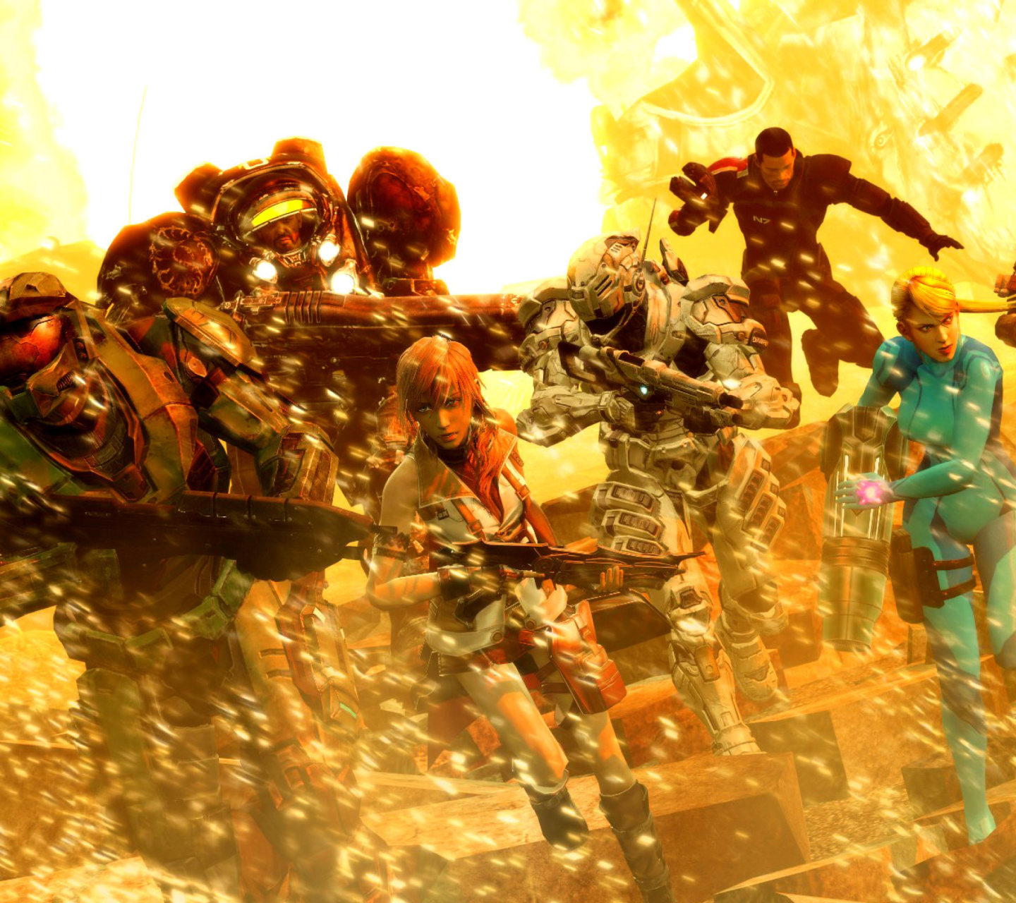 Fondo de pantalla Mass effect, Shepard, Halo, Final fantasy 13, Dead space Characters 1440x1280